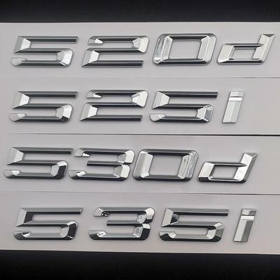 Car Trunk Badge For BMW 5Series E39 F10 E60 F11 530d 520d 520i 535d 535i 540i 525d 530i Emblem Letters Sticker Accessories Ud2