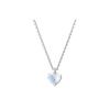 Swarovski Gema 520 Symmetrical Heart Cubic Zirconia Rhodium Plated Necklace Women necklace Blue 5653008