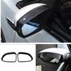 For Hyundai Santa Fe - Carbon Fiber Mirror Rain Eyebrow Trim
