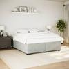 Vidaxl Bed Frame Without Mattress, Light Gray, 180X200 Cm, Velvet