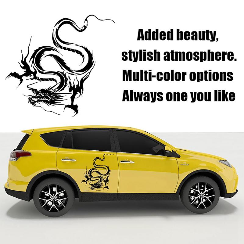 Bilklistermärken Utsökt Drak Totem Vinylklistermärken Bilstötfångare Bakruta Hjälm Kylskåp Laptop Dekal