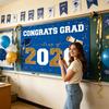 Congrats Grad 2026 Graduation Party Decoration Banner Class of 2026 Graduation Celebration Banner 180x120cm