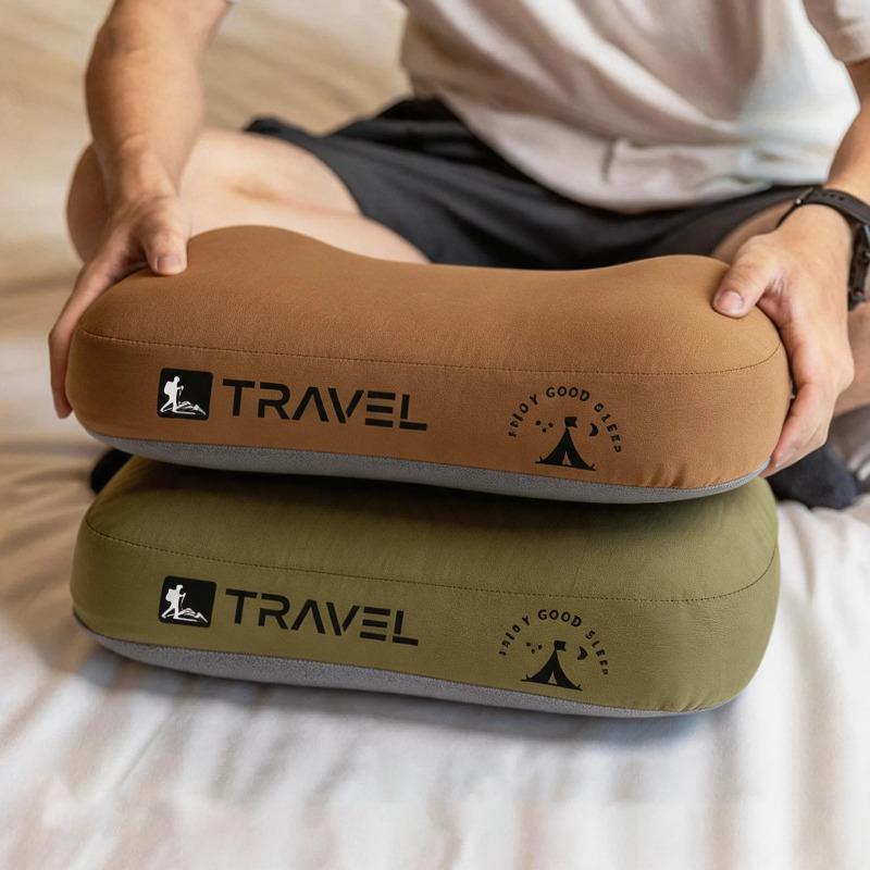 Portable Compressible Camping Pillow Memory Foam Travel Pillow for Sleep Suitable for Outdoor Camping Sports and Airplane Travel