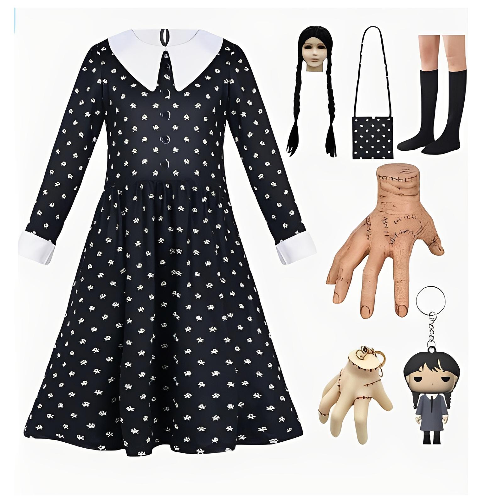 

Children Dress Halloween Costumes Dress Cosplay Party Costume 160 чёрный