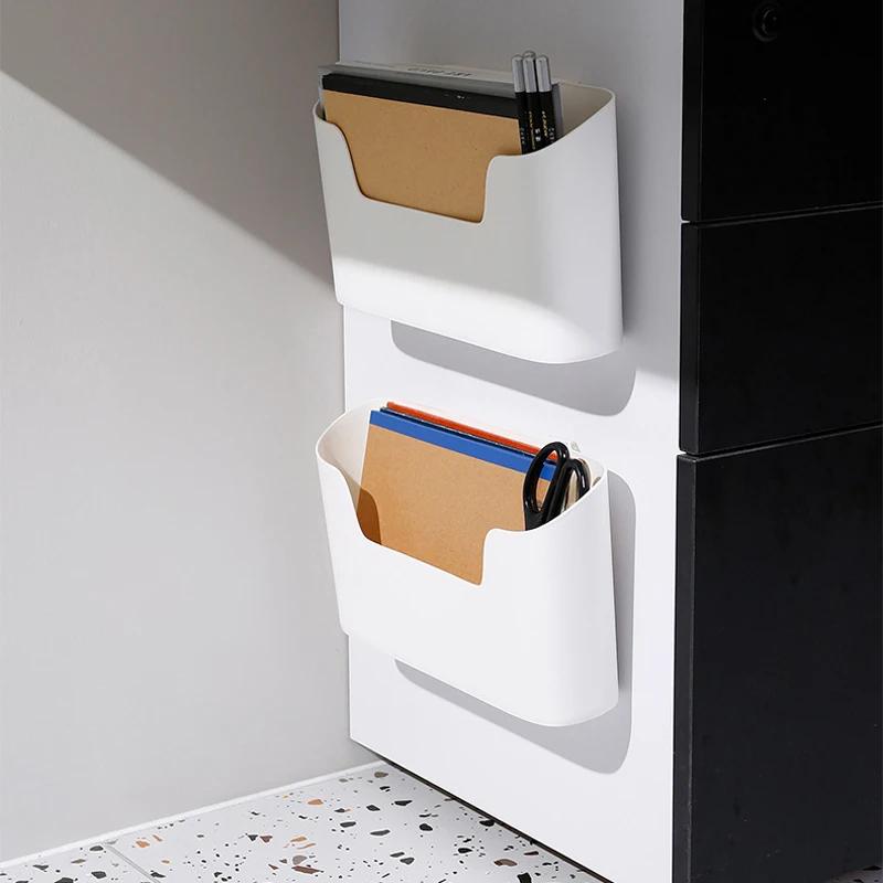 Kitchen Wall-mounted Adhesive Storage Rack Multifunctional Cabinet Door Storage Box Under Sink Drawer Shelf Bathroom Organizer