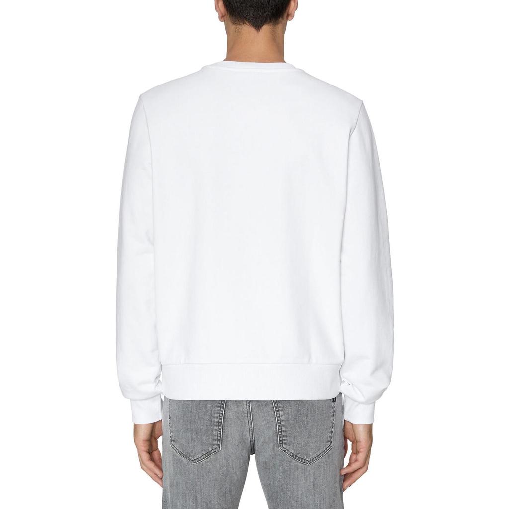 DIESEL Sweatshirts Men's White Crew Neck Moderate Regular A064940HAYT-WH