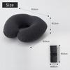 Marna Fuu Neck Pillow (Inflates Without Touching Your Mouth, Folds To Smartphone Size, Washable), Compact Air Pillow for Travel, Planes, Cars, and Mor