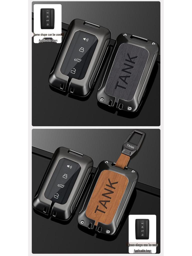 Tank 300/500 Key Case with New Logo for Off-Road Model, Buckle Shell, Men's