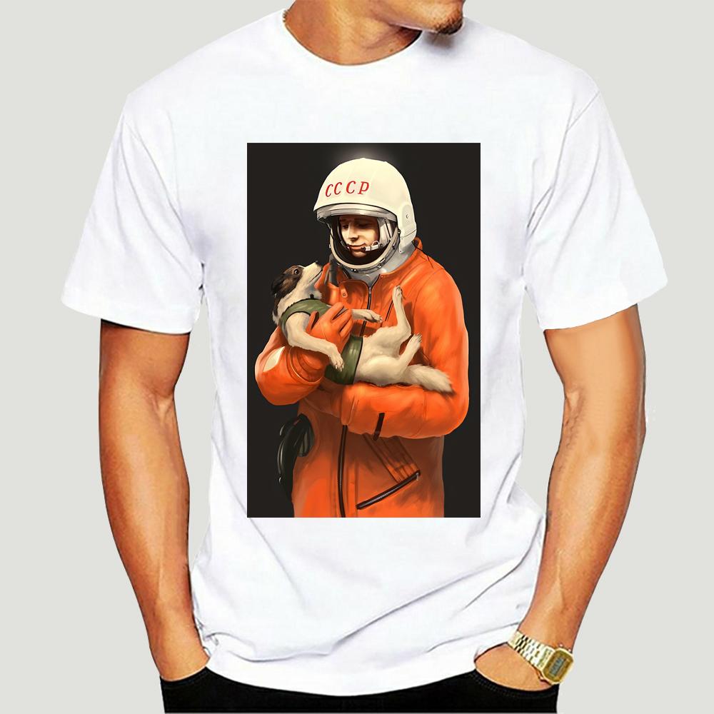 

Yuri Gagarin Laika Cccp T Shirt Men Ussr Soviet Union Man Printed Gosha Tshirt Moscow Russia Men Oversized Tees Tops Harajuku S