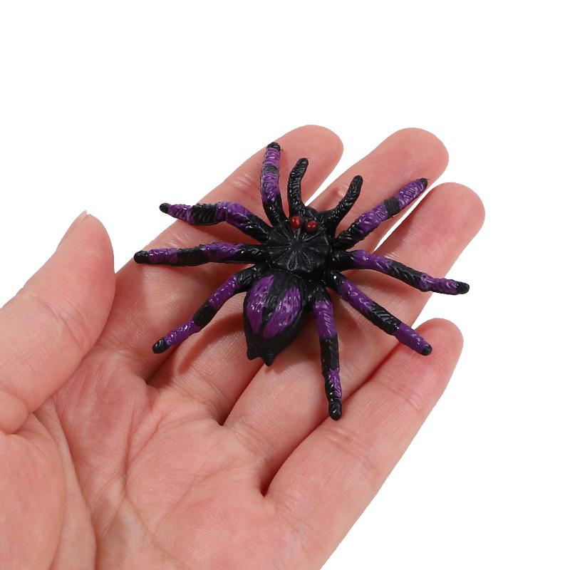 20pcs Mixed Realistic Spiders for Halloween Party Decorations for Home Spider Web Fake Plastic Spider Kids Prank Props