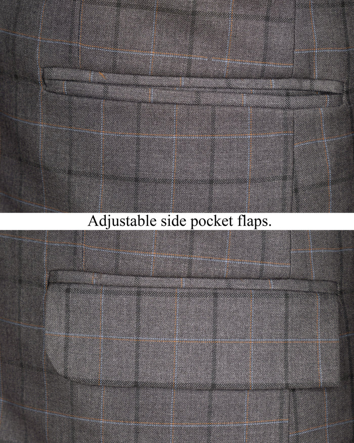 Scorpion Grey Super fine Plaid Woolrich Blazer