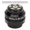 Bike Headset Set 34mm Bicycle Headset Aluminum Alloy Bike Front Fork Stem Headset for 28.6mm Straight Steerer Fork Bearing
