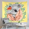Cartoon Koala Tapestry Eucalyptus Branches Tapestry Cute Wild Animals Tapestry Home Living Room Bedroom Wall Modern Tapestries