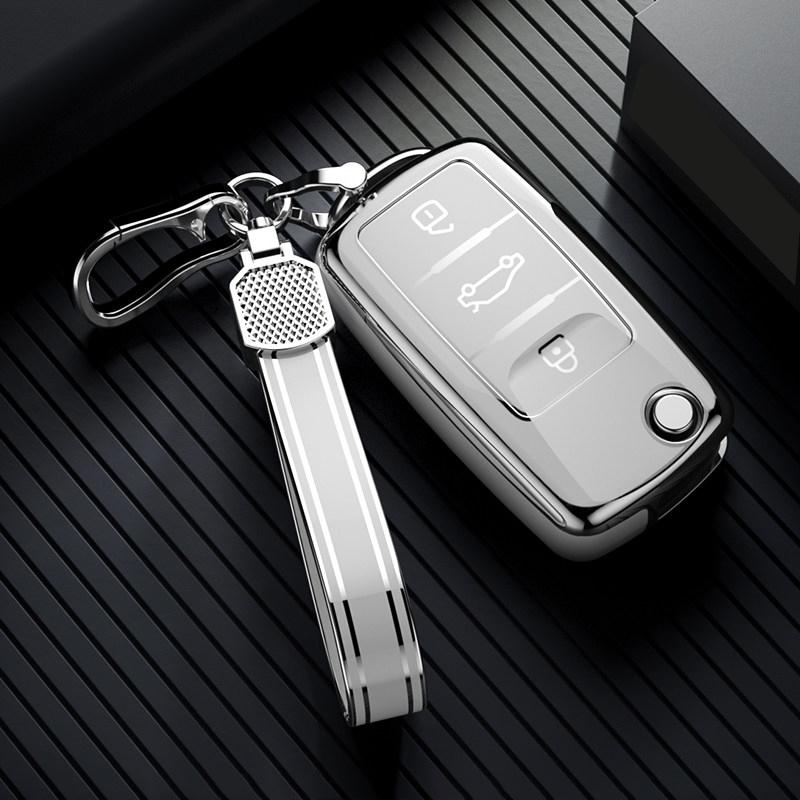 TPU Protector Shell Fob for Volkswagen VW Tiguan Polo Golf MK5 6 Passat Lavida Skoda Octavia Car Smart Key Cover Case Zr9