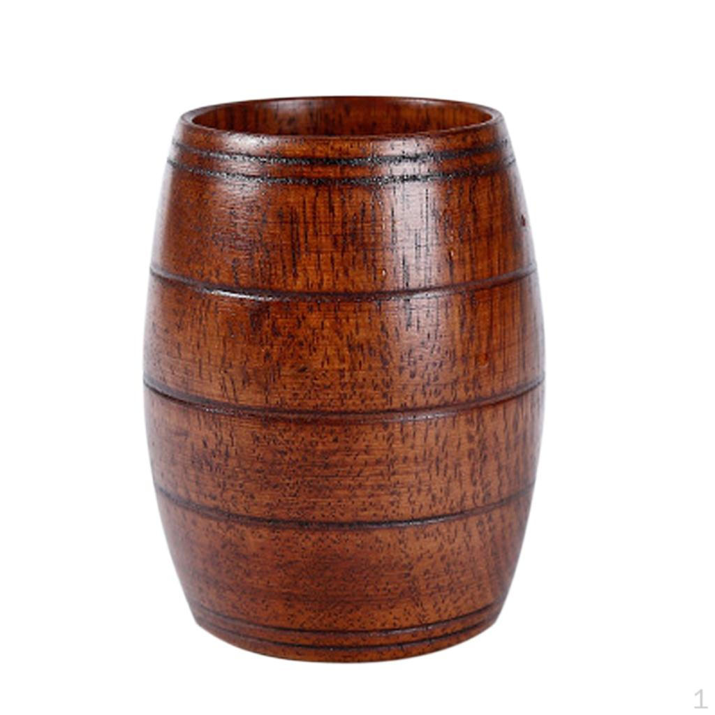 

Wooden Cup Handmade coffee and tea Beer Juice Milk Mug Drink 10.5cmx8cm
