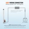 VEVOR Linear Actuator 12V 40.6 Cm High Load 149.7 kg/1500N 0.5 Cm/s IP54 Protection
