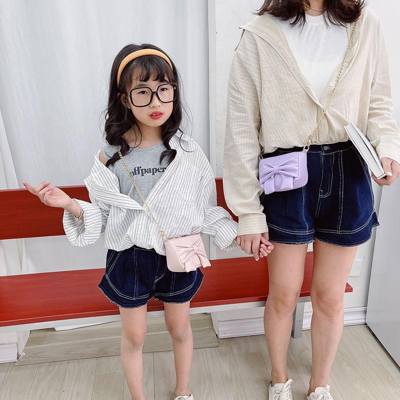 Stylish Children's Butterfly Knot Handbag With Chic Design For Young Girls