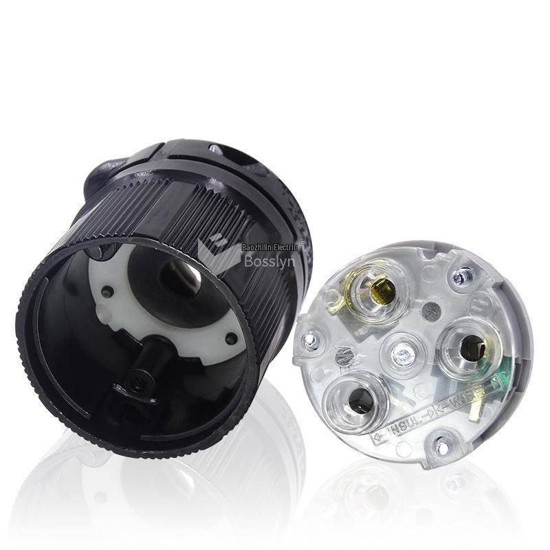 USA-Japan 20A Generator Power Plug with Anti-Loosening Feature