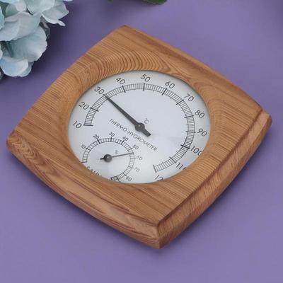 BP Sauna Hygrothermograph Thermometer Hygrometer Wooden 2 in 1 Indoor Humidity Temperature Measurement Sauna Room Equipment Sauna Accessories
