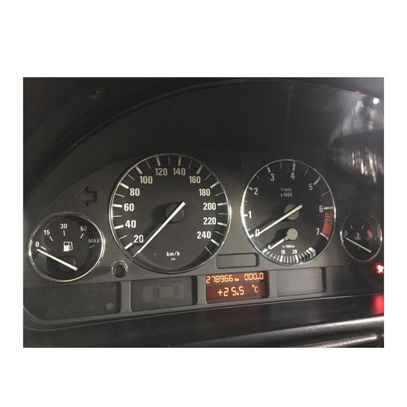 A65P-Car Speedometer Cover Bezel Trim Dashboard Gauge Ring Set For BMW E39 5 Series E38 7 Series E53 X5