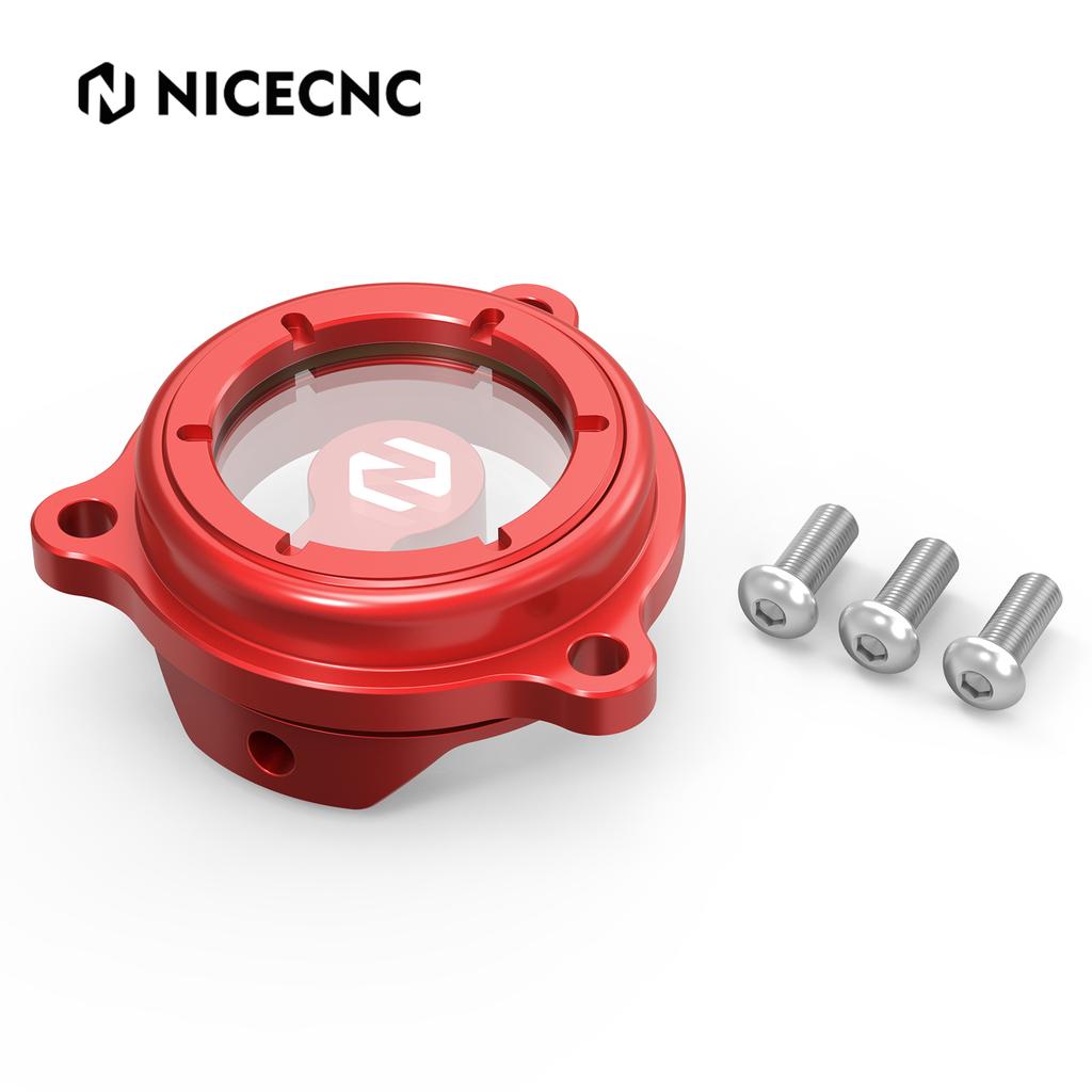 NICECNC For Honda XR650L XR 650L XR 650 L 1993-2025 XR600R XR 600R 1990-2000 Motorcycle Transparent Engine Oil Filter Cover