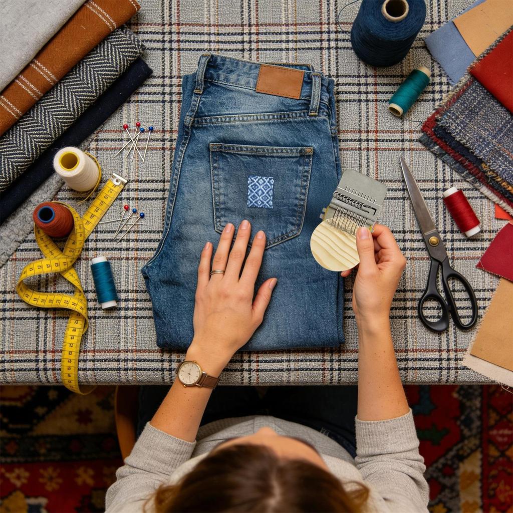 Knit Patch Loom Kit Patch Darning Supplies Loom Knitting Kit For Crochet Embroidery Craft Arts Yarn Projects Jeans Socks Clothes