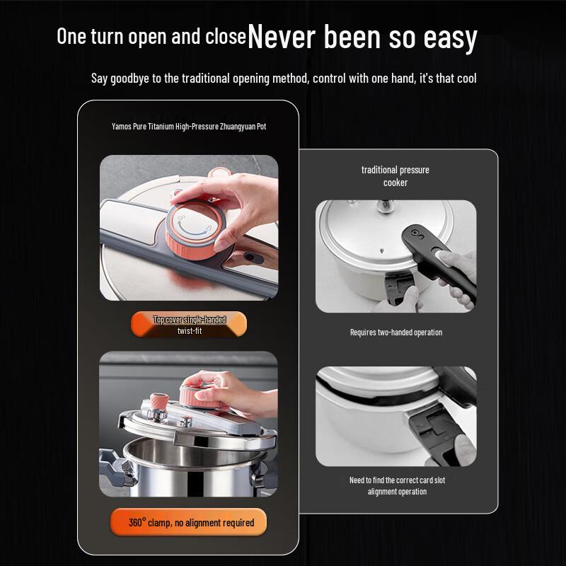 Amos Pure Titanium Pressure Cooker