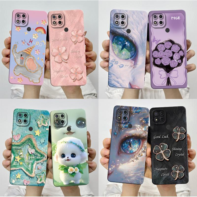 Phone Cases For Xiaomi Redmi 9C NFC 10A Fashion Butterfly Flowers Soft Silicone Back Cover For Redmi 9C Shockproof Coques Fundas