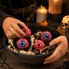 Halloween Bloody Eyeball Decorations, 4 Pack Mesh Bag, Realistic Scary Eyeballs for House Party Favors, Horror Themed Home Decor