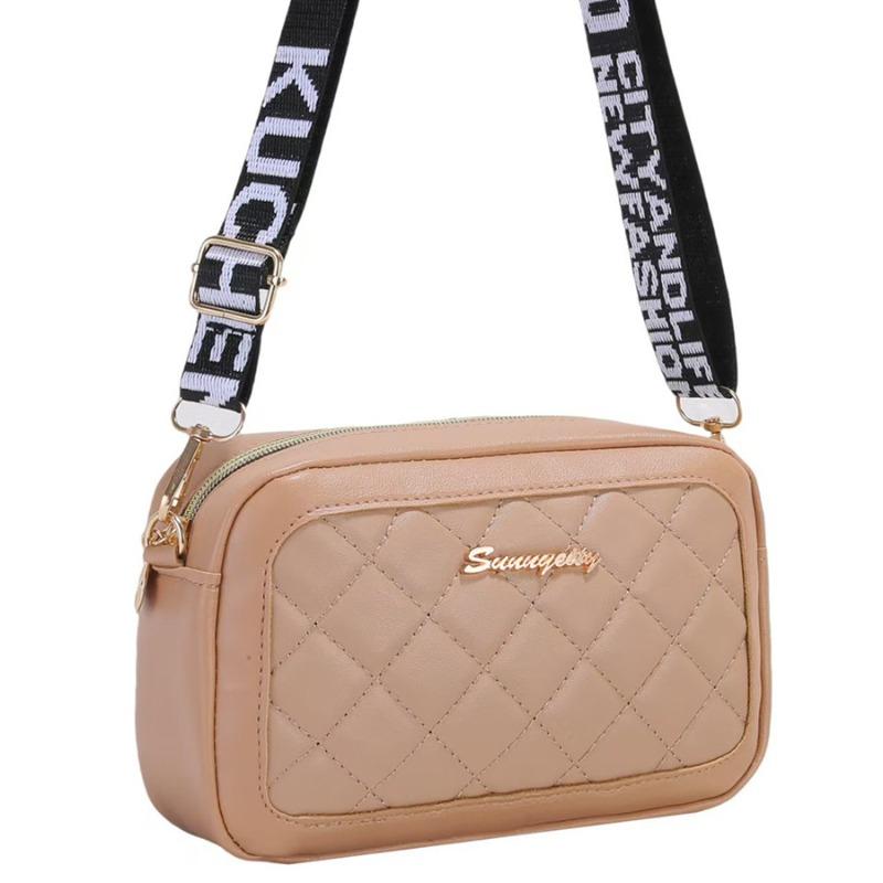 Quilted embroidery new ladies bag fashion trend simple ladies messenger camera bag