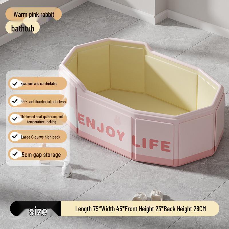 Umweltfreundliche Isolierte Tragbare Faltbare Babybadewanne - Groß, Schnell zu Öffnen, Keine Installation.