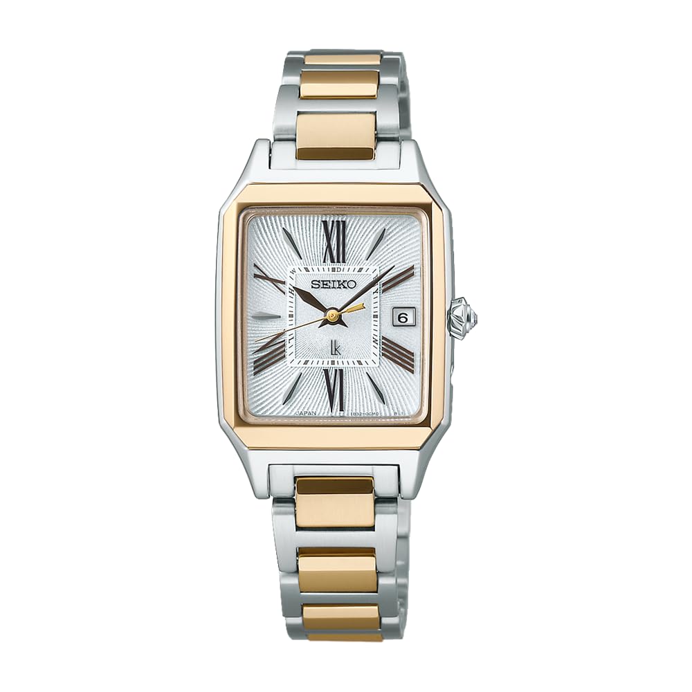 

Rukia Grow Square Design Solar Radio SSVW210 Silver Lady Gold [Seiko Watch] Women s +