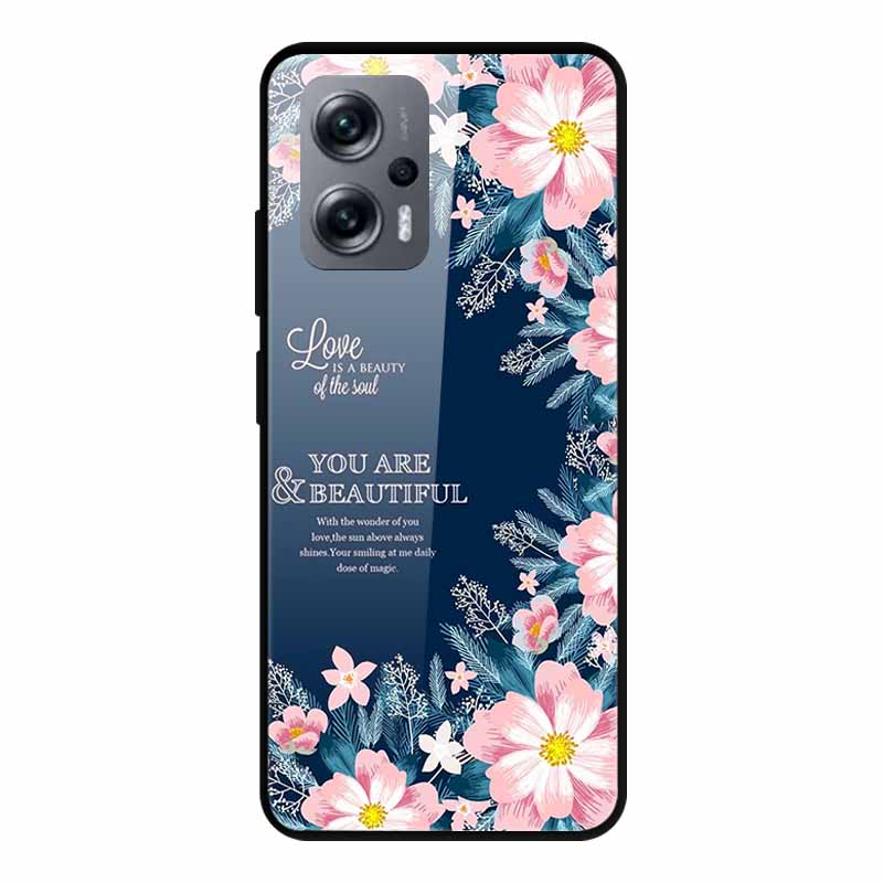 For Poco X4 GT Case Shockproof Tempered Glass Hard Back Cover For Xiaomi Poco X4 GT 5G Soft Bumper Coque PocoX4 GT X4GT Case