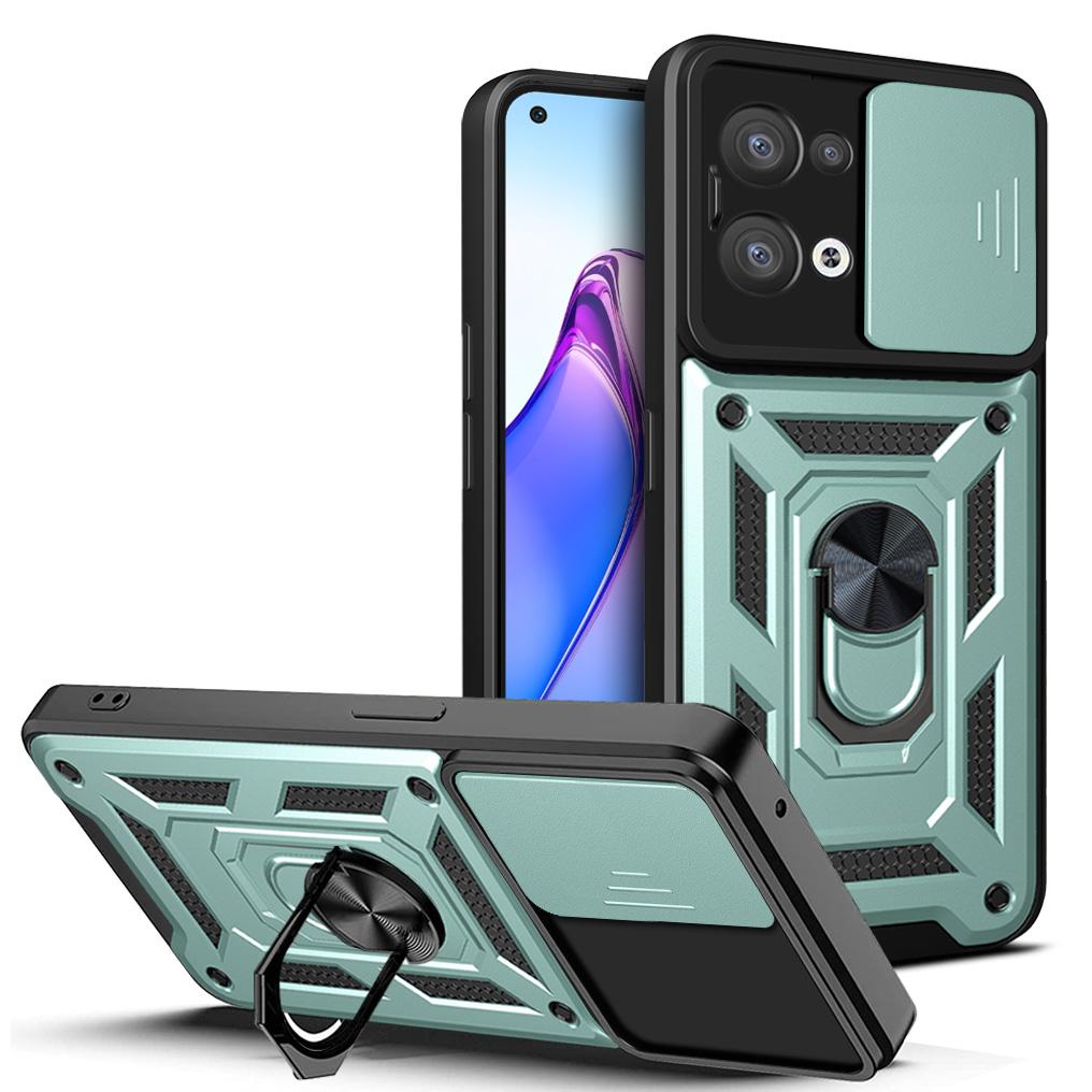 

Чехол для OPPO Reno 8 5G Чехол для OPPO Reno 8 Pro Чехол Reno8 Pro 5G с магнитным кольцом Бронированный чехол для телефона Защитная задняя крышка со шторкой для камеры OPPO Reno8 5G