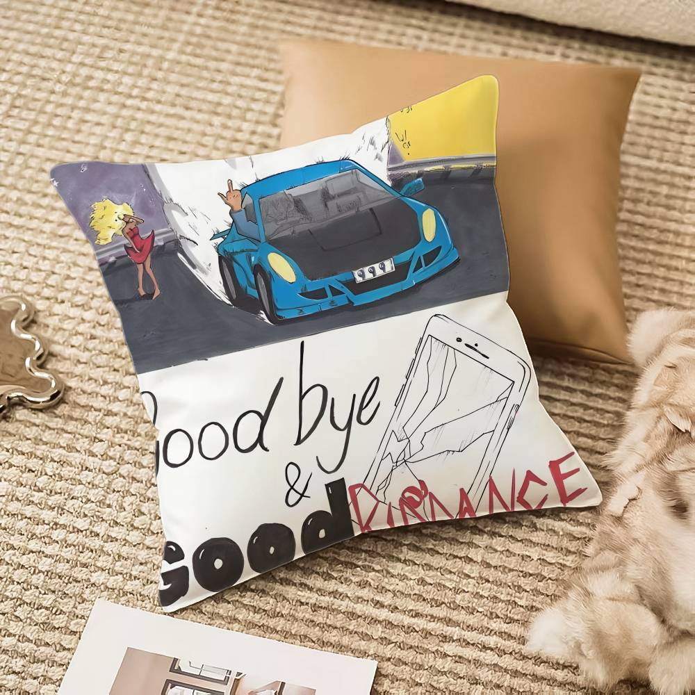 Sänger J-Juice WRLD-MT The Party Never Ends Kissenbezug Komfort Sofa Bett Seidig elegant Verdeckter Reißverschluss Dekorative Kissenhülle