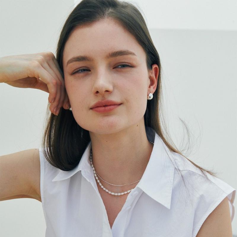 VERTE 925 Silver Boule Necklace