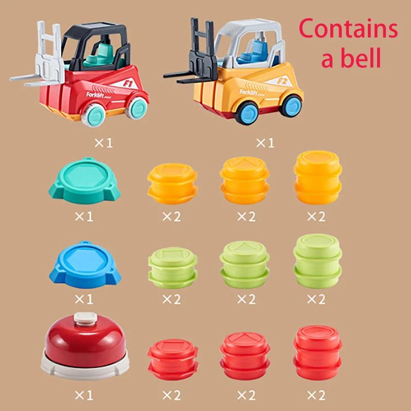 

Іграшка-штабелер Кольорова Освіта Дитячий Інженерний Вантажівка Натискна Лопата Машинка Набір Настільна Гра для Вечірки Подарунок на День Народження Хлопчикам