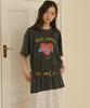 OPENING SUNSHINE Vintage Pigment Rose Graphic T-Shirt_Charcoal