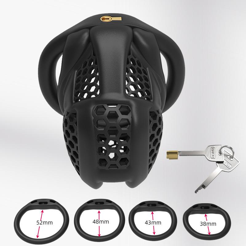 2025 Male Chastity Device Mesh Hole Chastity Cage Breathable Cock Cage Sex Toys for Men