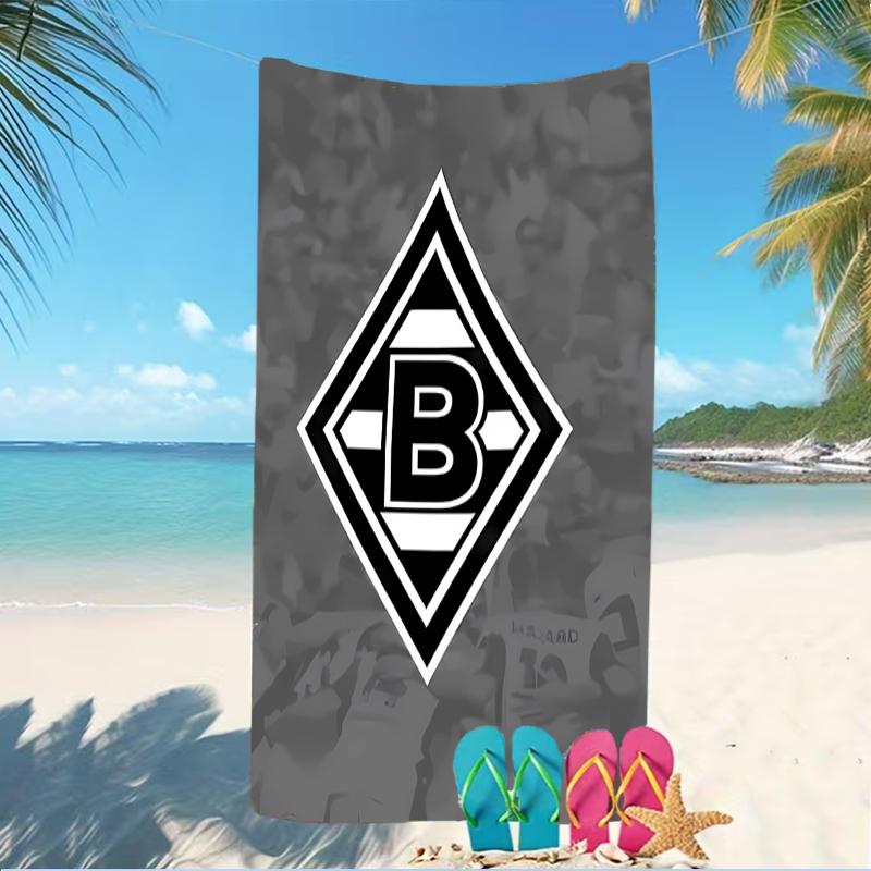 Beach Towel with Borussia Monchengladbach logo Pattern - soft,absorbent,machine washable Lightweight&Modern,swimming,Travel Essentials