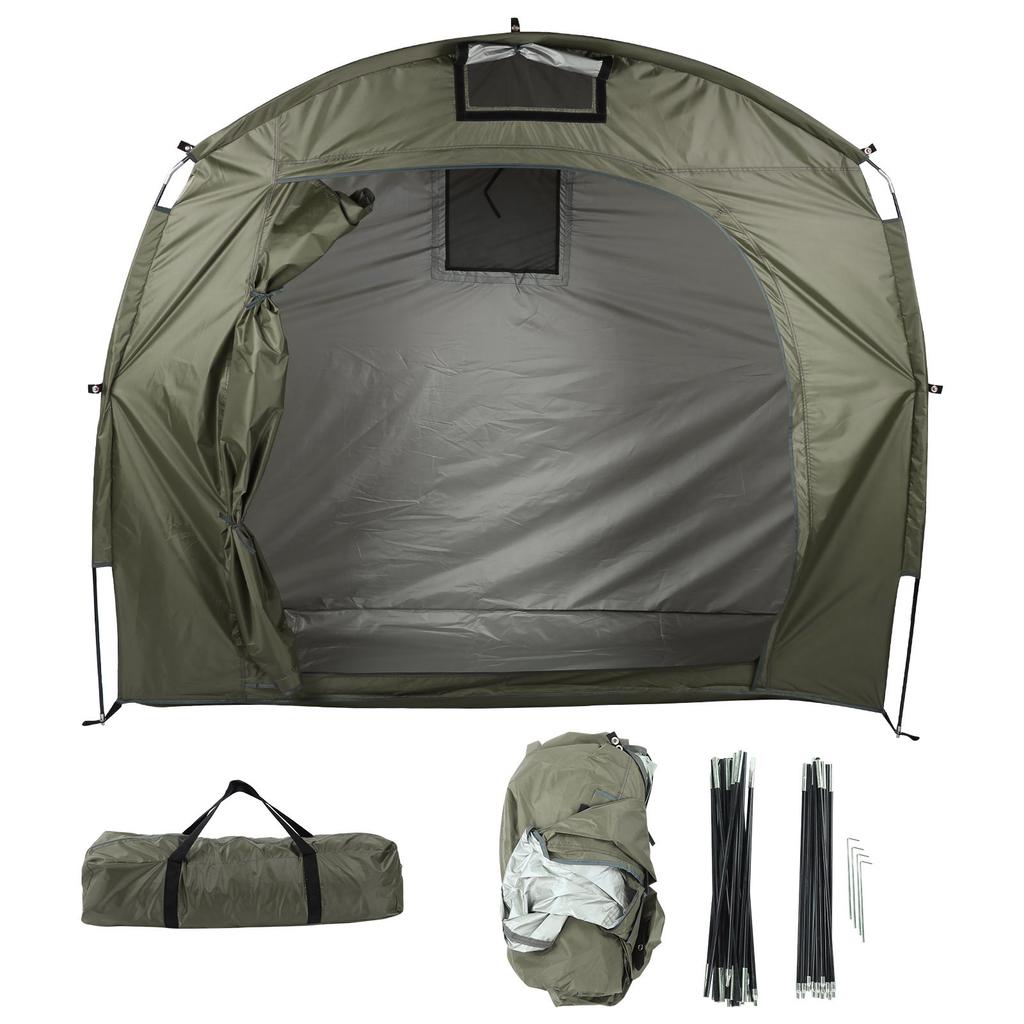 Waterproof Bike Bicycle Shed Tent Garden Storage Cover for Backyard Camping Hiking Outdoor Army Green
