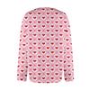 Women's Fashion Printed Valentine's Day Long Sleeved Knitted Cardigan Button Down Jacket