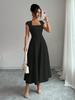 2026 Elegant European & American Slim-Fit A-Line Dress