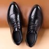 Fashion Spring Autumn New Designer Men's Dress Shoes Solid Color Fashion Casual Cow Leather Wedding Shoes Male Lace Up Loafers Male