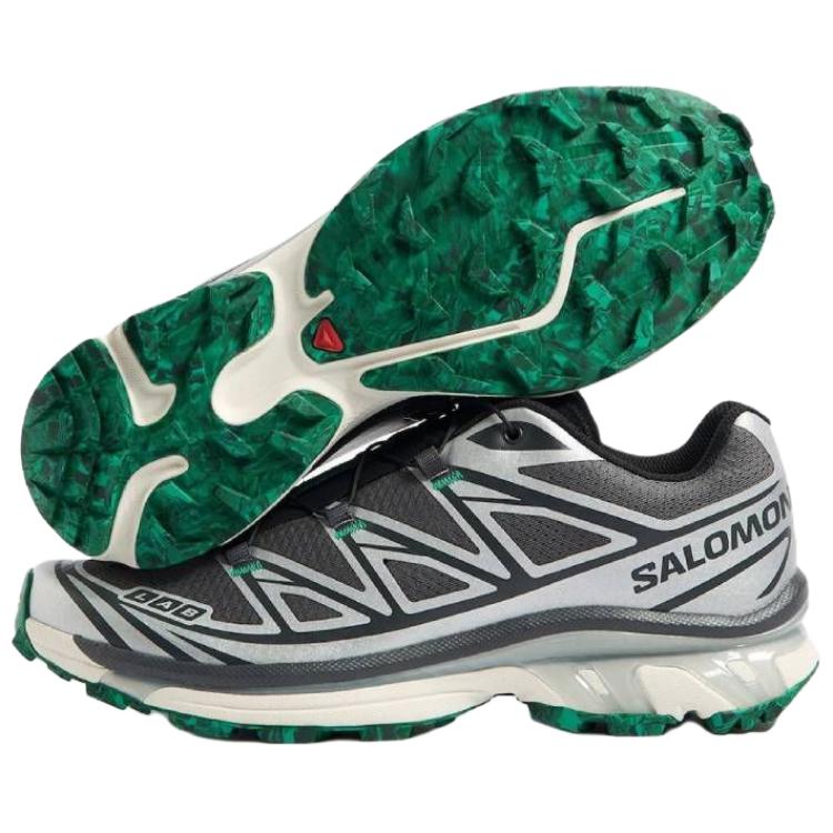 SALOMON XT-6 20th Anniversary Comfortable Versatile Breathable Low-Top Casual Trail Running Shoes Unisex Sneaker Gray Black Green 479531