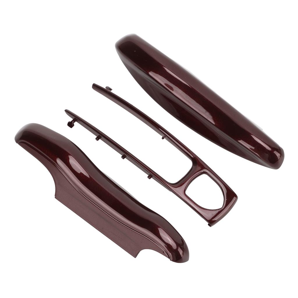 Car Remote Control Key Protective Cover 3 Parts Replacement for Cayenne Panamera 911 TaycanRed Wood