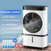 7L Mini Portable Air Conditioner Water Tank Mute Air Humidifier Cooler Timer Remote Control Cooling Fan + 10pcs Ice Bag