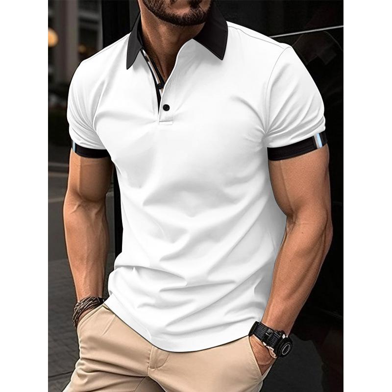 Men's Essential! Short Sleeve Polo Shirt, Slim Fit Stylish Casual Top