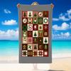 Christmas Printed Beach Towel Soft Quick Dry For Indoor Outdoor Home Use Holiday Gift