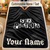 Flannel BlanketSex Pistols Custom Name Text Personalized Soft Warm Throw Blanket Home Decor Gift